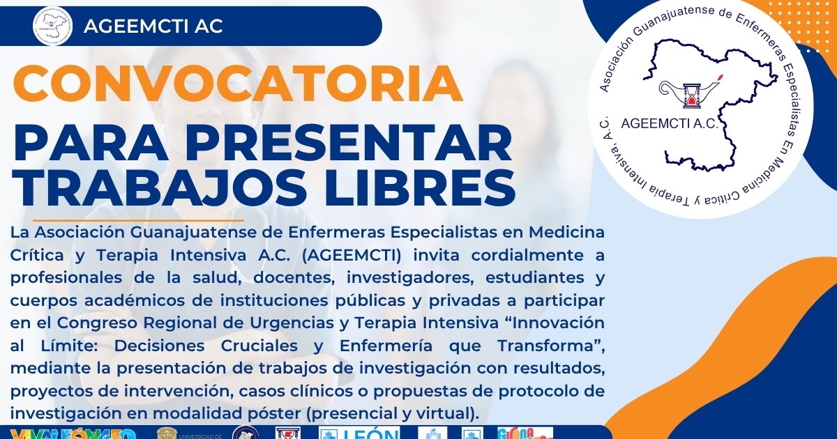 CONVOCATORIA PARA PRESENTAR TRABAJOS LIBRES DE INVESTIGACION